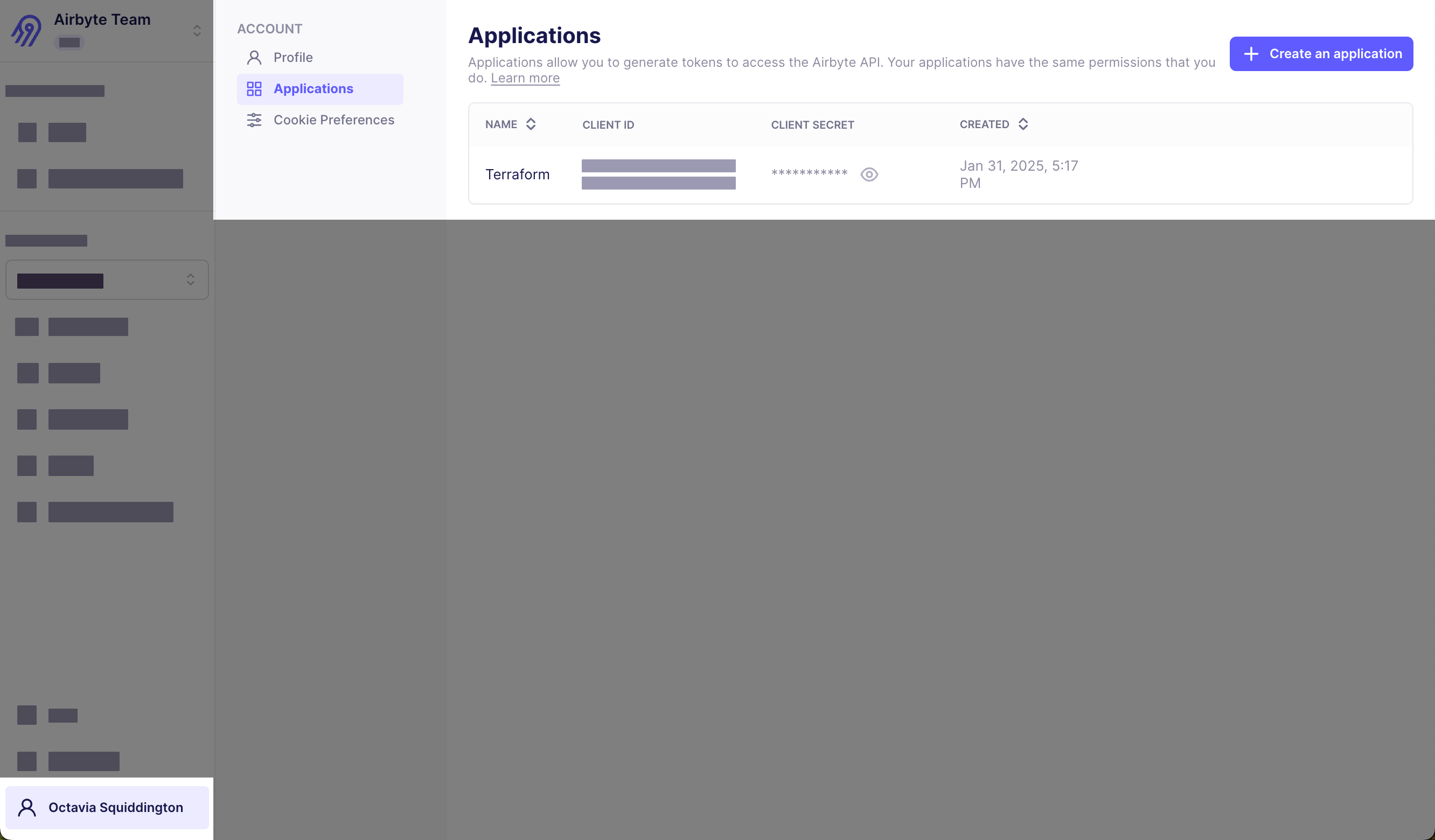 Create an Application